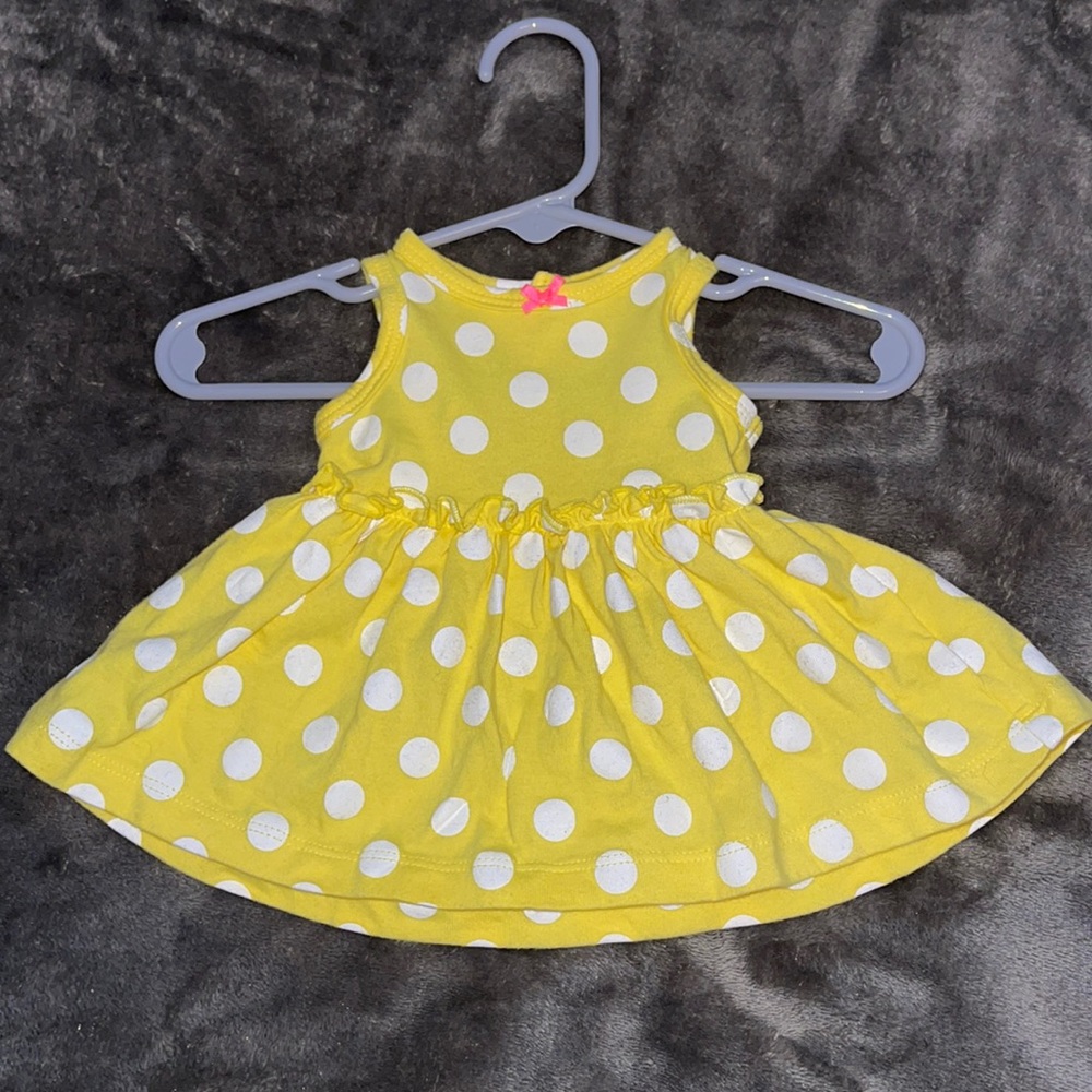 Yellow polka dot Dress